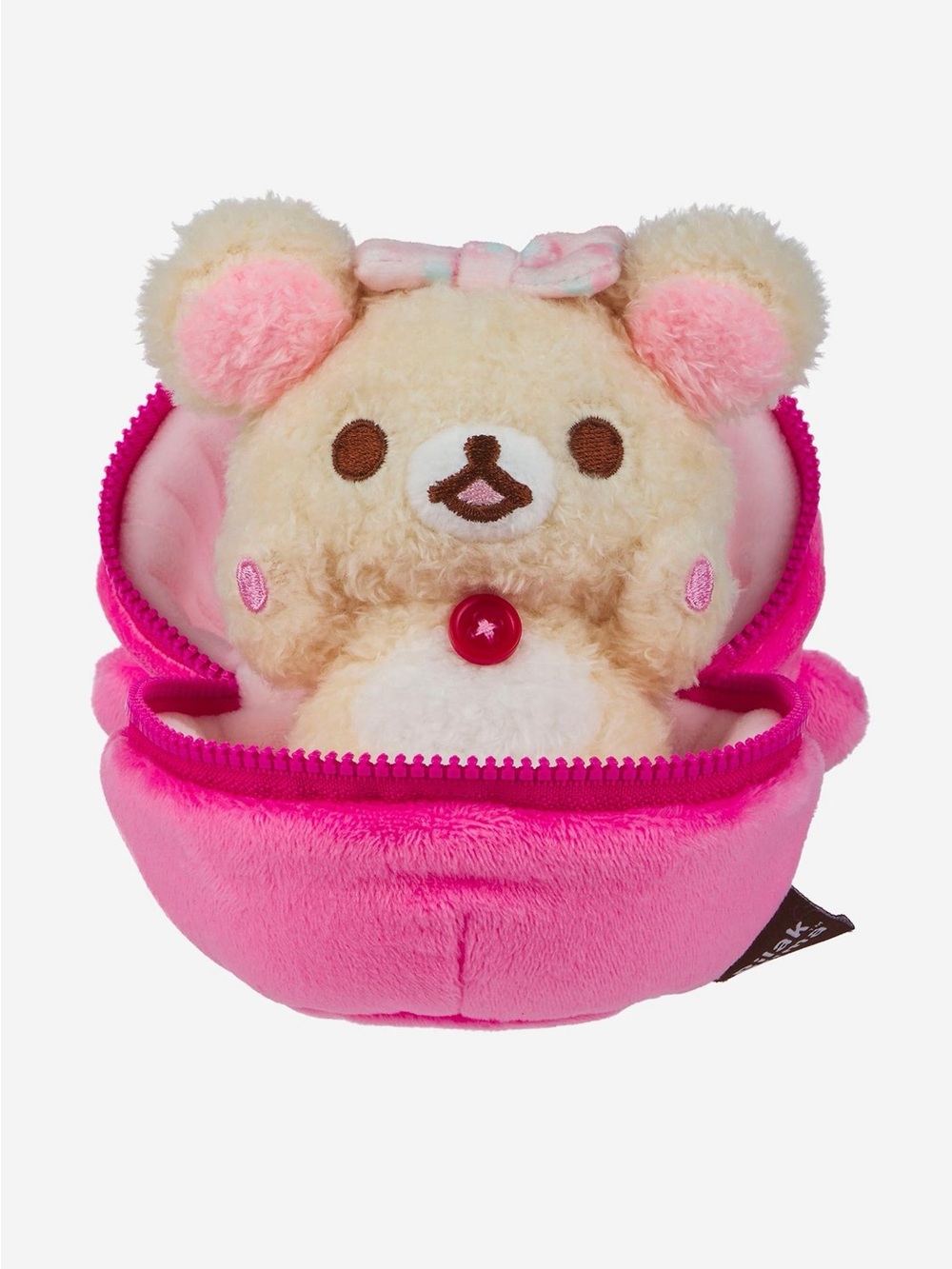 ✨NEW WITH TAGS✨ Rilakkuma Korilakkuma Strawberry Plush With Pouch 🍓